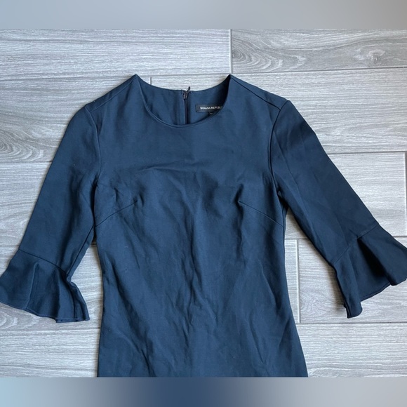Banana Republic Women’s Navy Bell-Sleeve Shift Dress Long Sleeve, size 00• - Picture 9 of 13